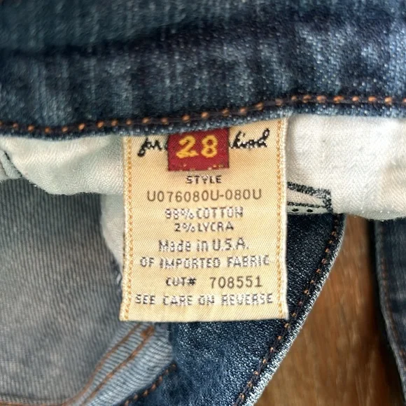 7 For All Mankind Bootcut Jeans, Size 28 - Picture 7 of 12